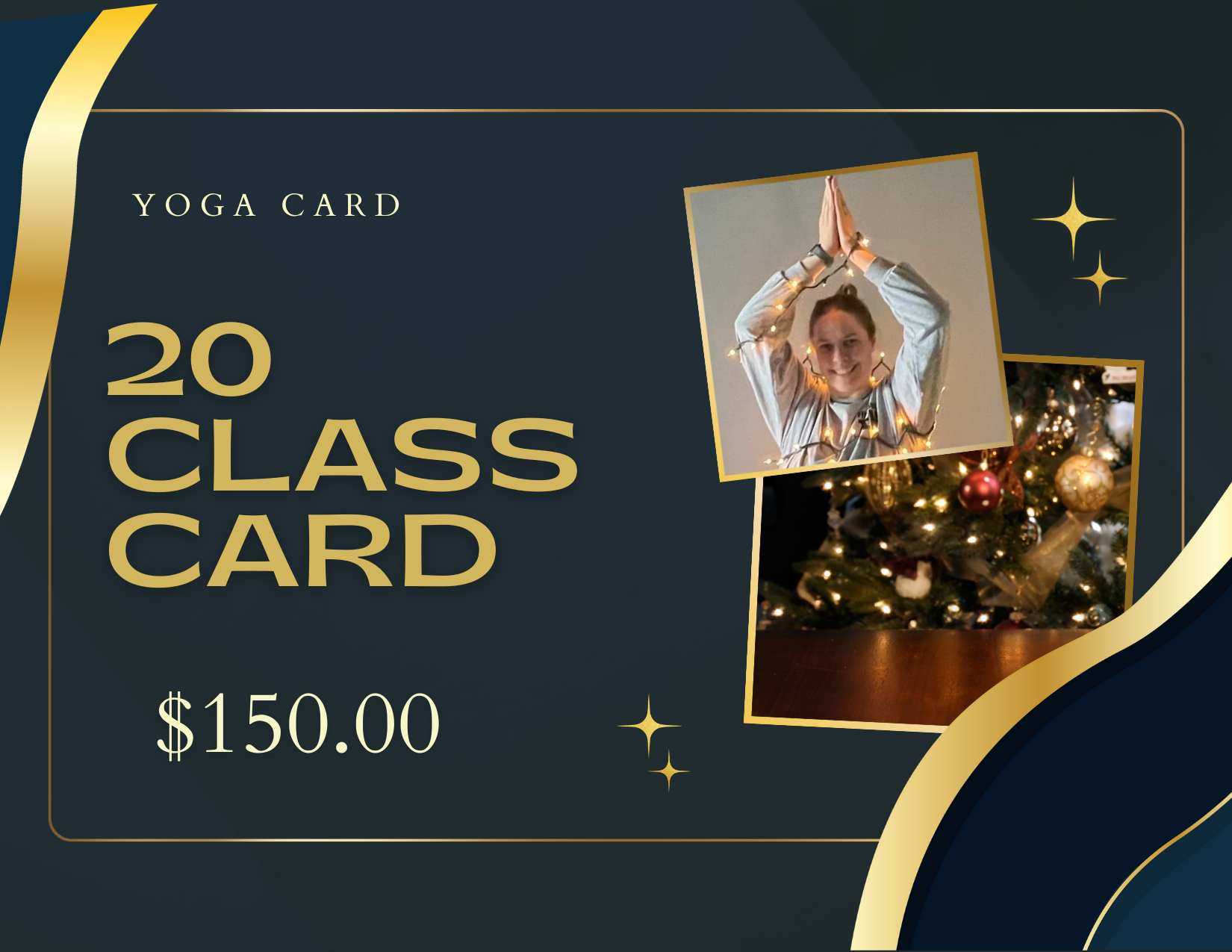 20 Yoga Class Card